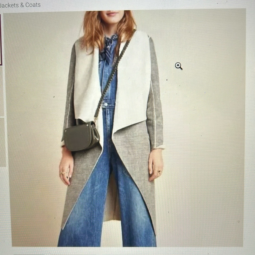 Anthropologie, size L, grey duster